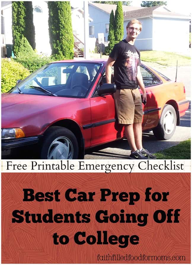 Best Car Prep for College Student w/ Emergency Checklist