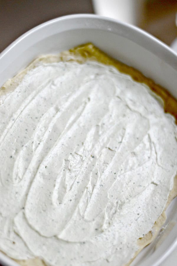 Cheesy Layered Chicken Breast Recipe with Cream Cheese spread