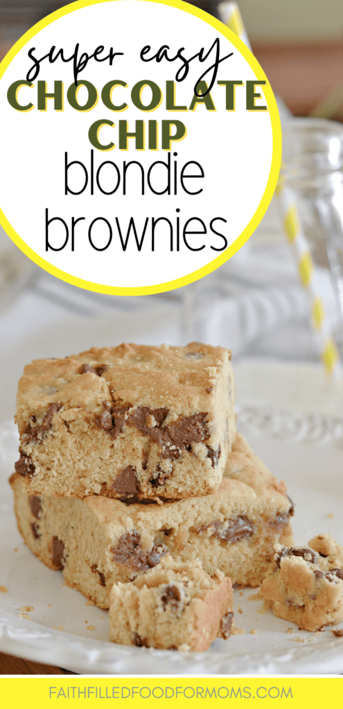 blonde brownies with chocolate chips two blonde brownies with chocolate chips stacked on each other
