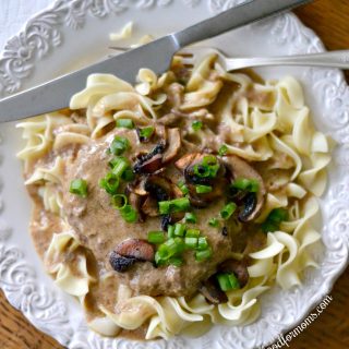 Crockpot Salisbury Steak with Frozen Burgers _ only 4 ingredients!!