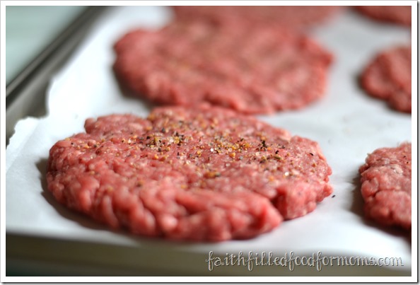 freezing hamburger patties Homemade Hamburger Patties