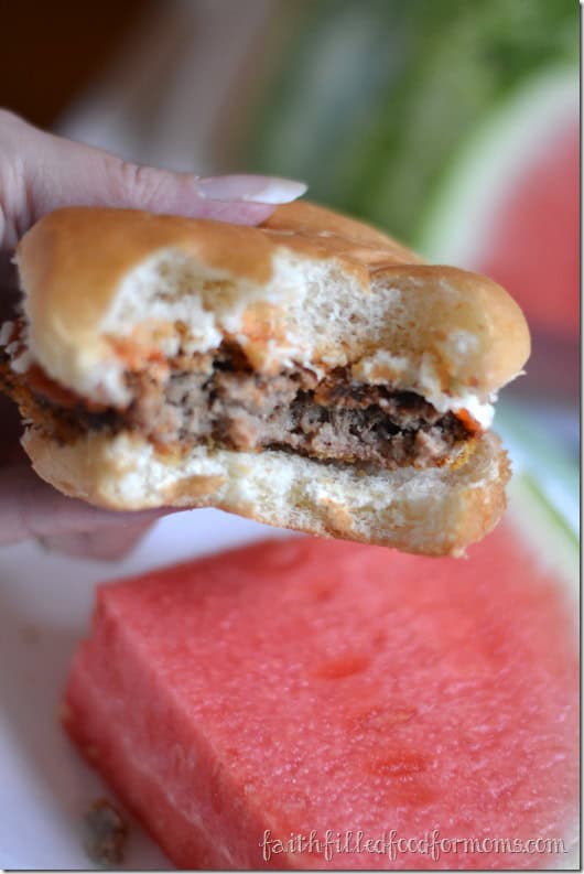 Pizza Burgers with Frozen Hamburger Patties