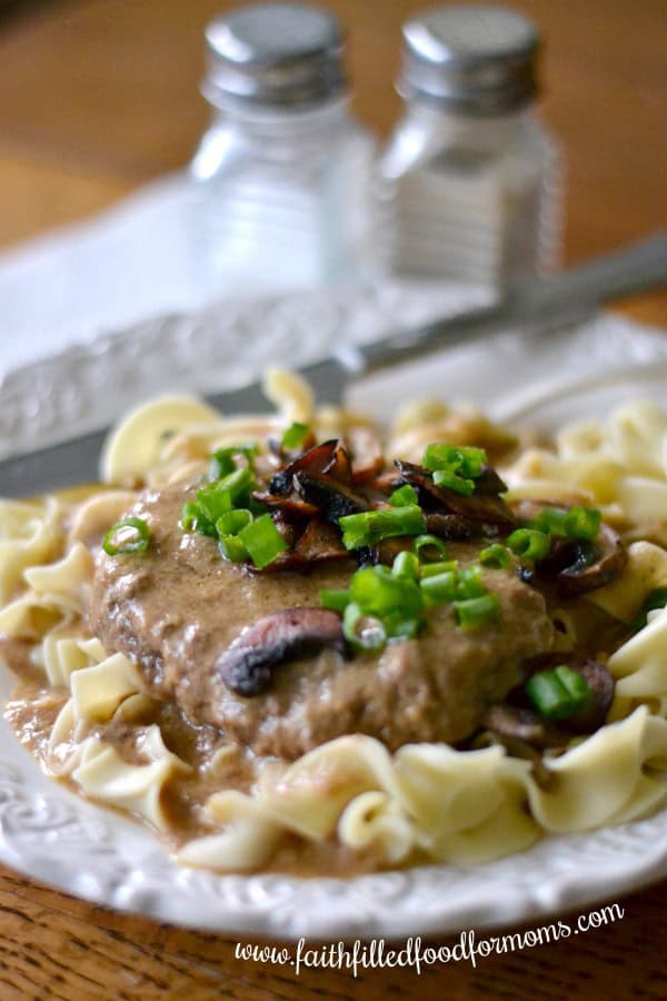 Easy Salisbury Steak with Frozen Hamburger Patties Faith Filled Food for Moms