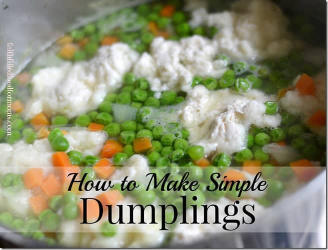 how to make homemade dumplings how to make dumplings with flour