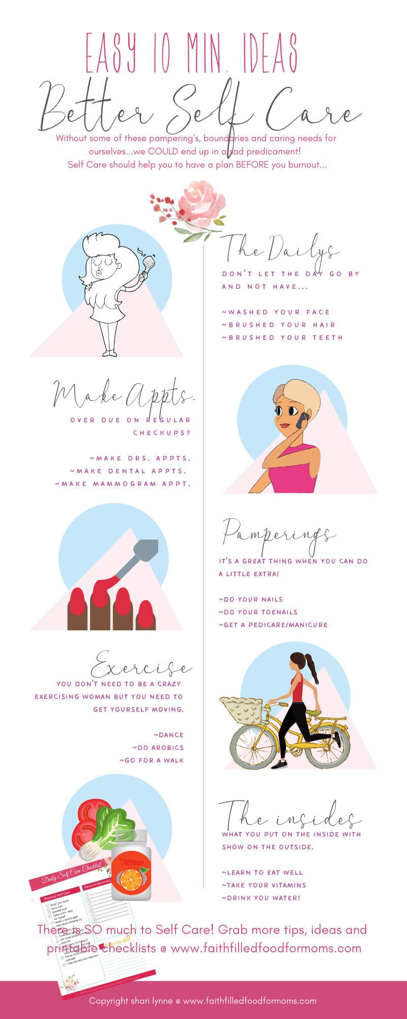 self-care checklist pdf Daily Self Care Checklist