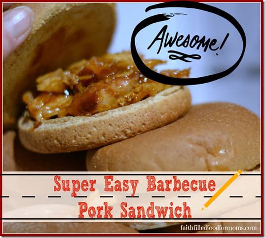 Roasted Pork on top of whole wheat bun