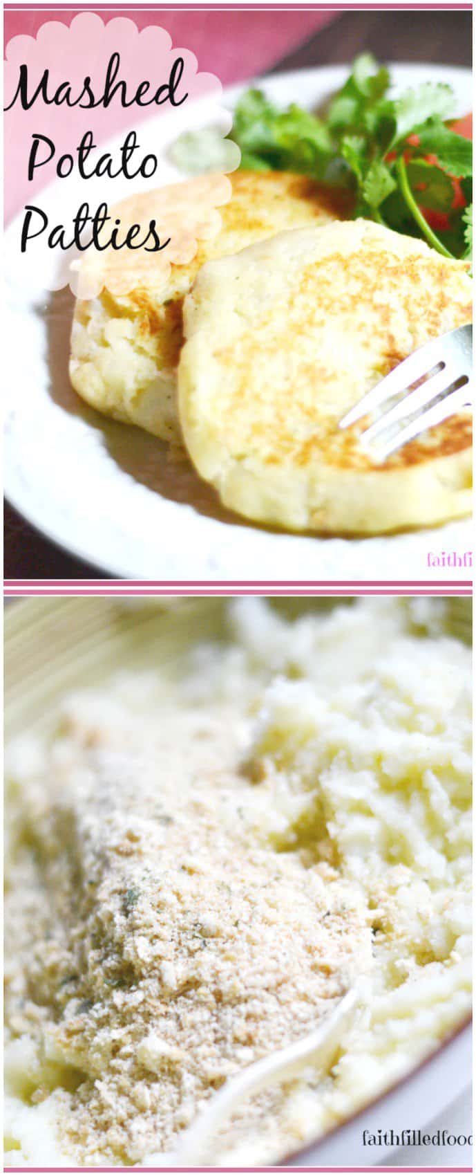 recipe for potato pancakes with leftover mashed potatoes Easy Leftover Mashed Potato Cakes 4 ingredients!
