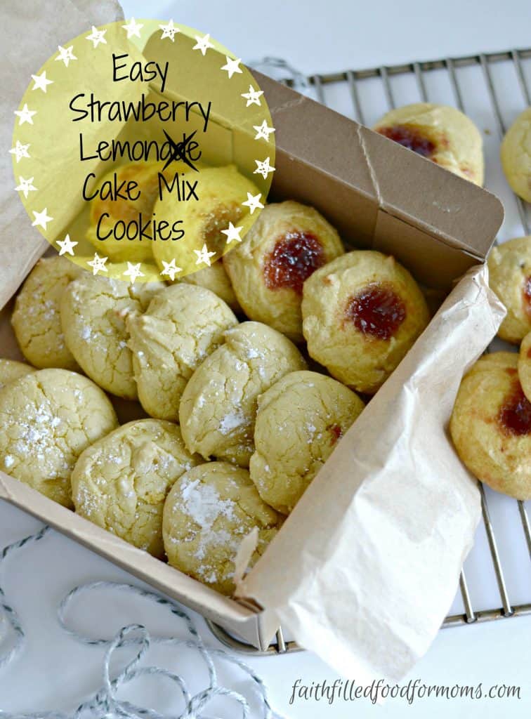 Easy Strawberry Lemon Cake Mix Cookies Easy Strawberry Lemon Cake Mix Cookies