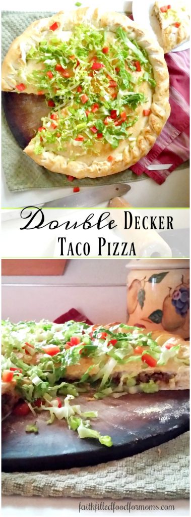 Easy to make Double Decker Taco Pizza