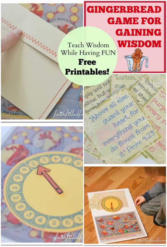 Gingerbread Man Game for Gaining Wisdom free printables