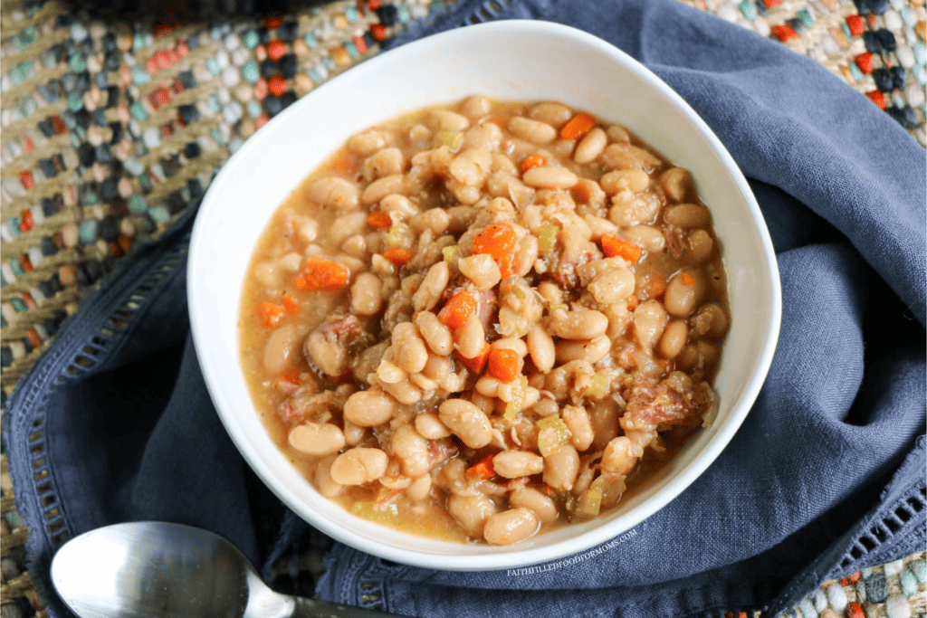 Bowl of Ham and Bean soup