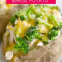 Healthy Cheesy Chicken and Broccoli Baked Potato Topping