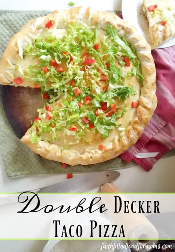 Homemade Double Decker Taco Pizza