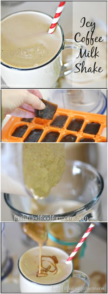 Homemade Icy Coffee Milkshake