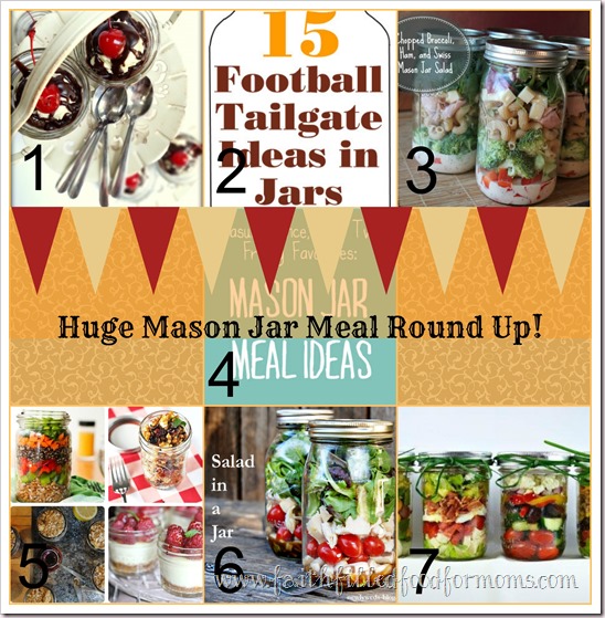 Huge Mason Jar Meal Round Up
