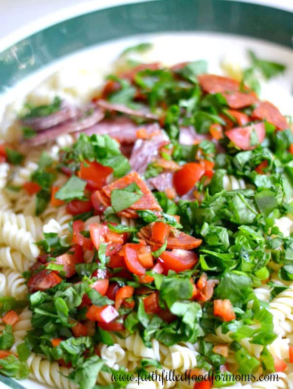 pasta salad with zesty italian pasta salad with zesty italian