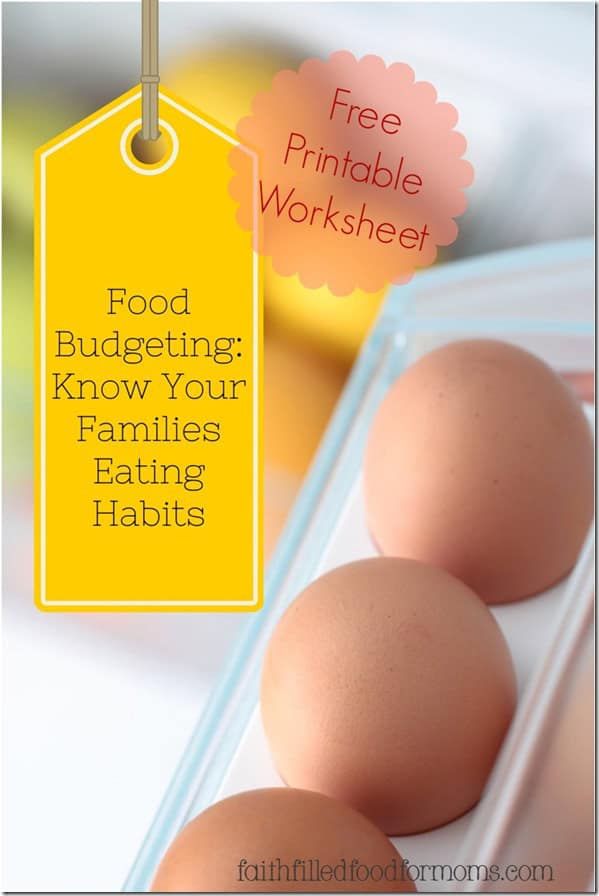 Know your families eating habits Know your families eating habits