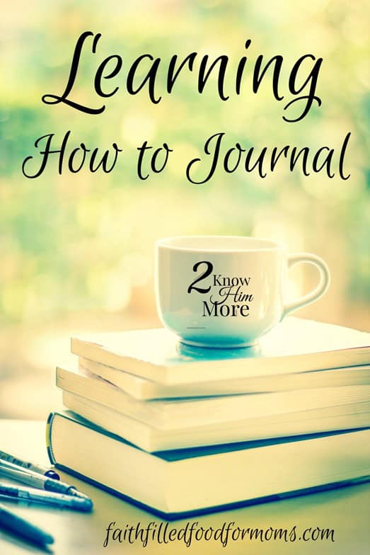 Do you desire to Know God More? Journaling is a perfect way to pour your heart out to God and to hear him speak to your heart! Join us on this Journal Learning Journey