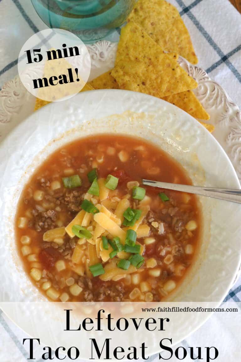 Leftover Taco Meat Soup