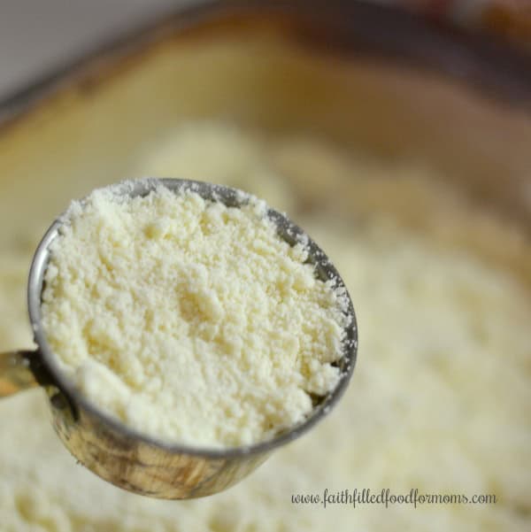Lemon Raspberry Crumble Bars cake mix and butter mixture