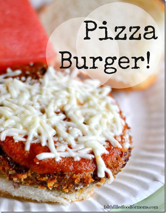 Pizza Burger with Frozen Hamburger Patties