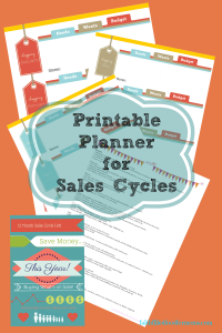 Printable Planner 4 Sales Cycles