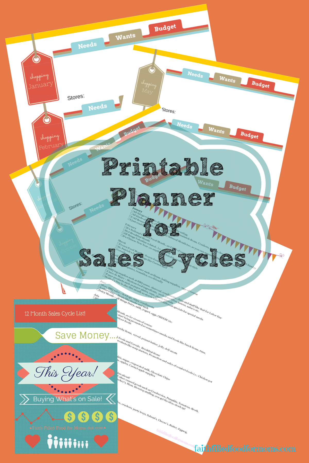 Save hundreds every year using tried and true sales cycles that all stores use to reduce inventory! Use the free printable to help you organize and plan your year for wise purchases for food, electronics, furniture etc.