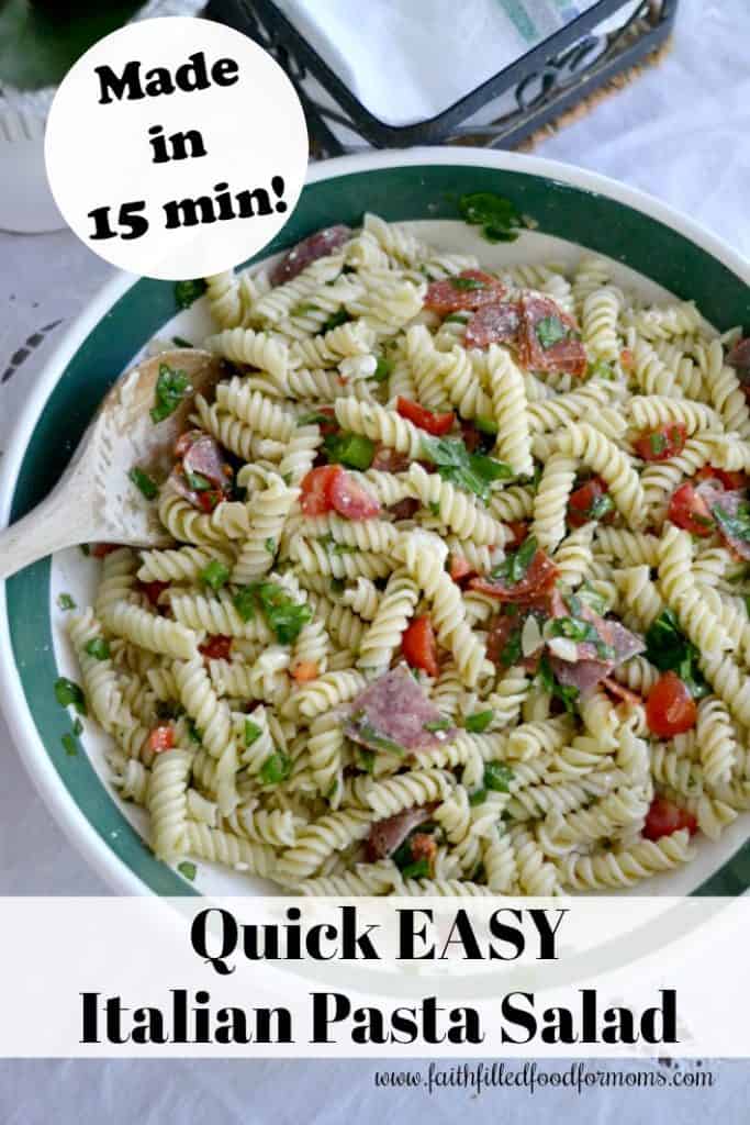 zesty italian pasta salad Quick Easy Zesty Italian Pasta Salad