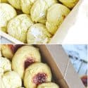 Simple Lemon Strawberry Cake Mix Cookies