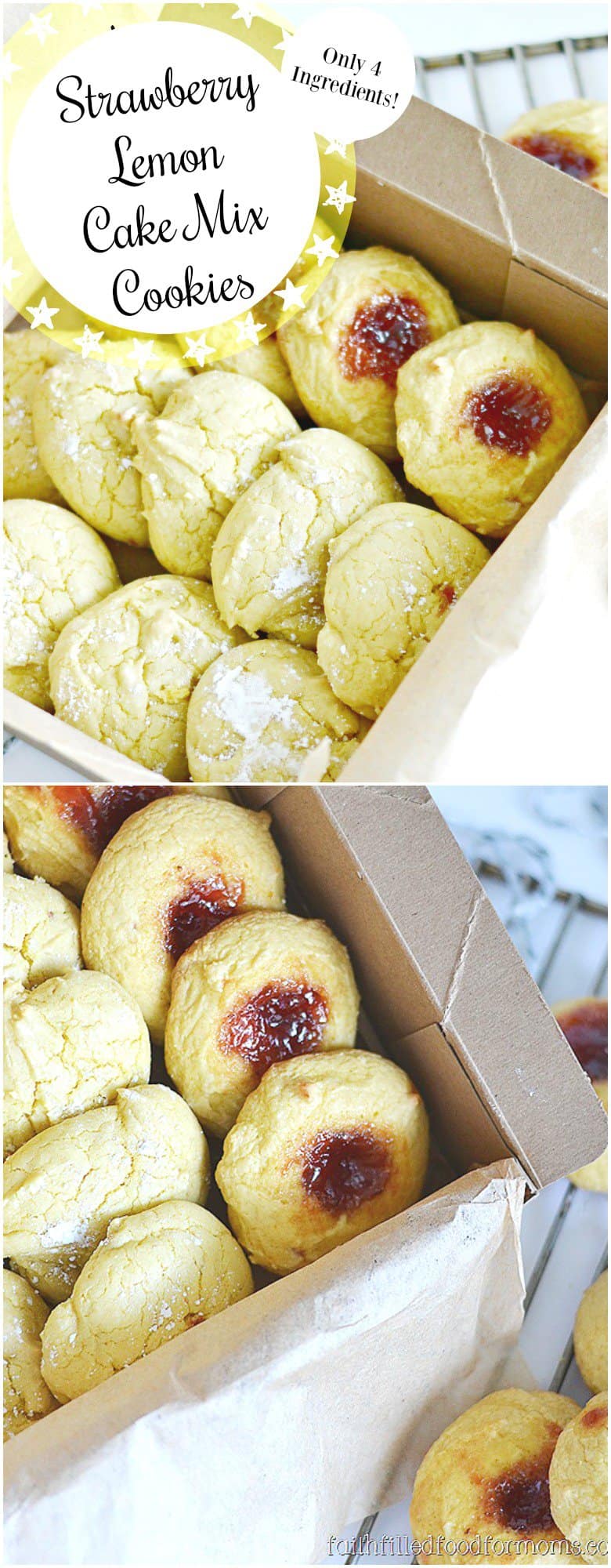 Cake Mix Cookie Recipe Simple Lemon Strawberry Cake Mix Cookies
