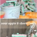 Sour Apple Cherry Candy Bark