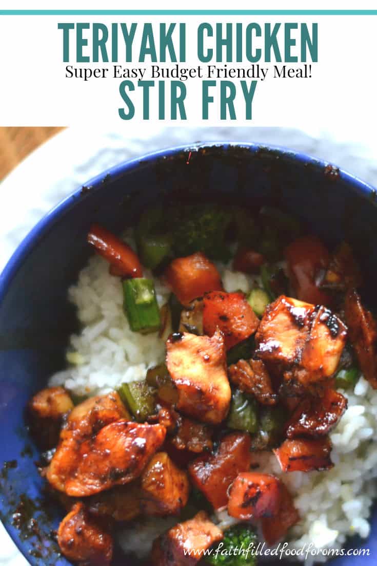 Teriyaki Chicken Stir Fry Super easy budget friendly meal!