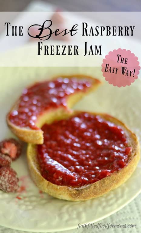 Easy Raspberry Freezer Jam