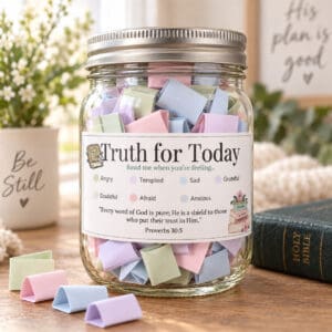 Scripture Jar Printable: 84 Bible Verse Cards for Every Emotion