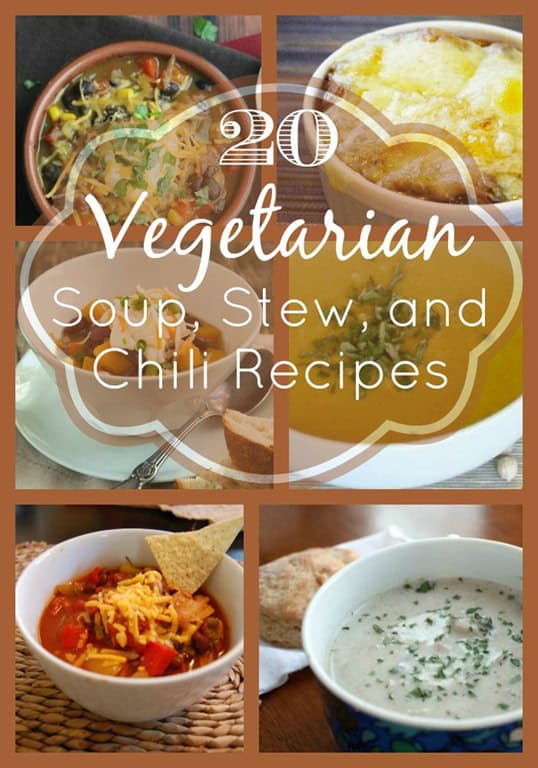 20 Vegetarian Soups, Stews and Chili Recipes • Faith Filled Food for Moms