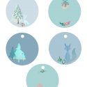 Watercolor Christmas Gift Tags