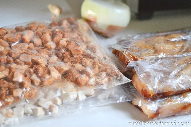 Meal Prep Chicken Breast All the chicken meal prep done and showing in piles of freezer bags