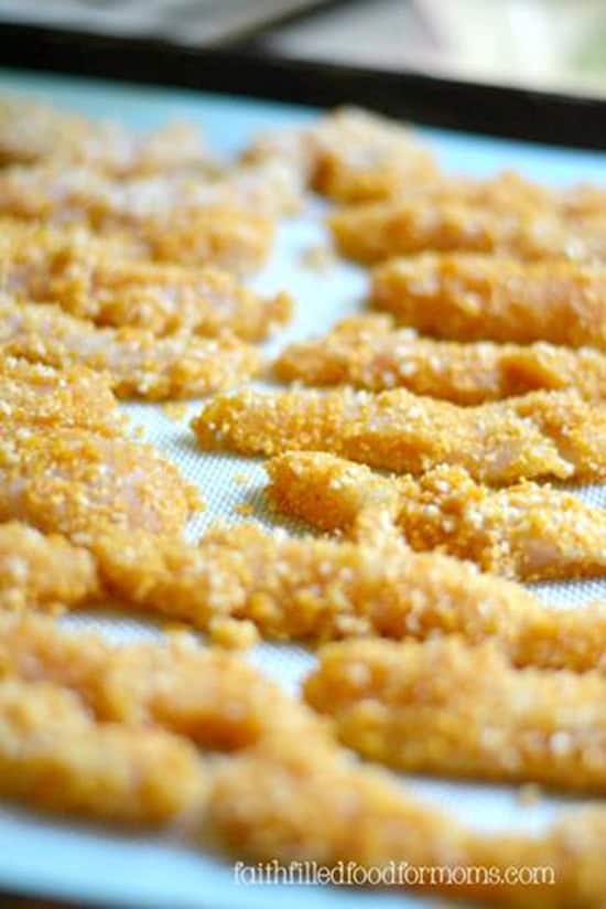 Crispy Homemade Baked BBQ Chicken Breast Tenders Best frozen chicken nuggets