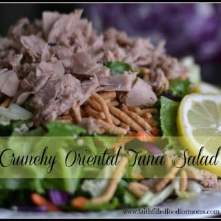 Crunchy Oriental Tuna Salad with Zesty Homemade Dressing