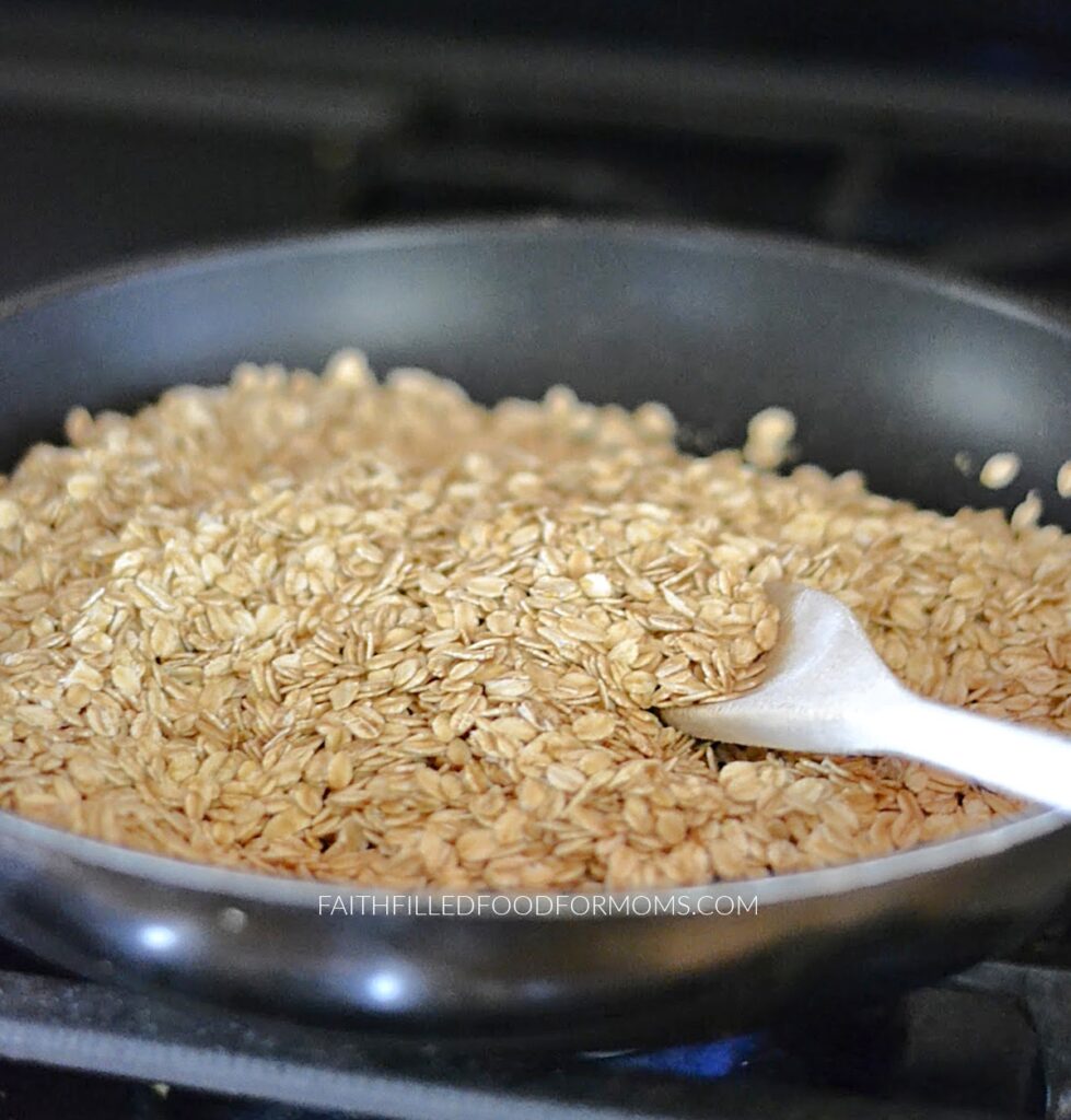 Skillet with Rolled Oats